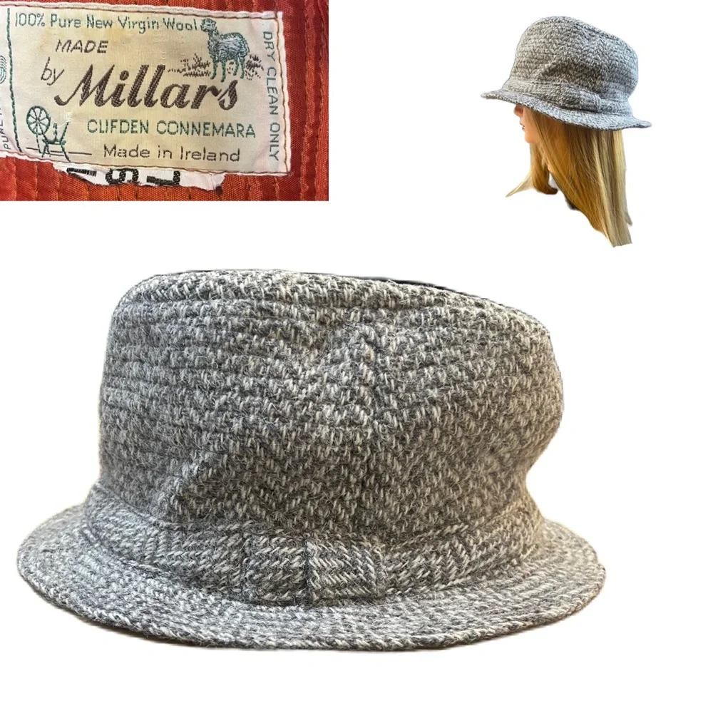 🇮🇪Millar's Clifden Connemara Irish tweed wool hat. Made in Ireland 🇮🇪